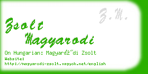 zsolt magyarodi business card